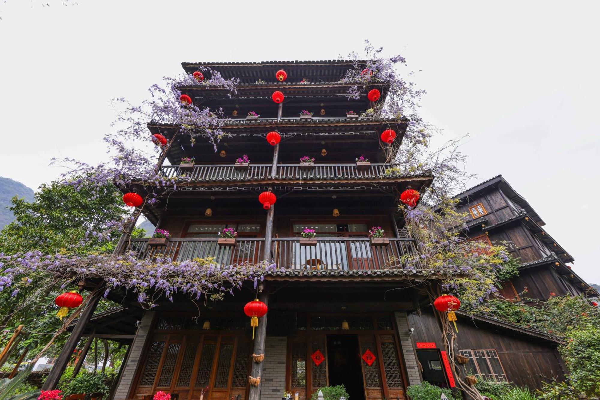 Yangshuo Tea Cozy--One Way Free Pick Up From Airport Or Ts 4 Nights Guest House Exterior photo
